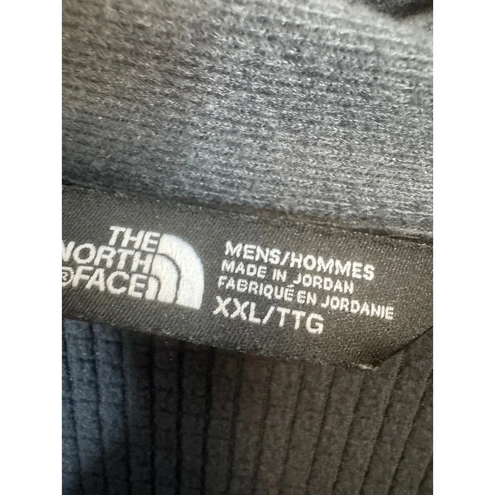 The North Face Mens Borod Full Zip Grid Fleece Jacket Asphalt Grey XXL NF0A2VE1